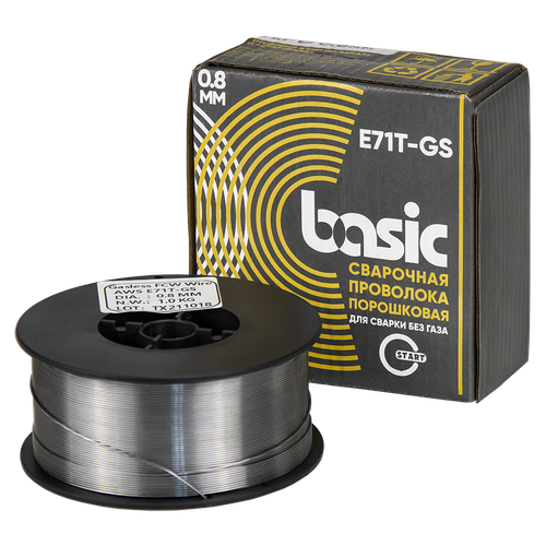 Проволока сварочная порошковая Basic E71T-GS д.0,8 (1 кг) START STB7108