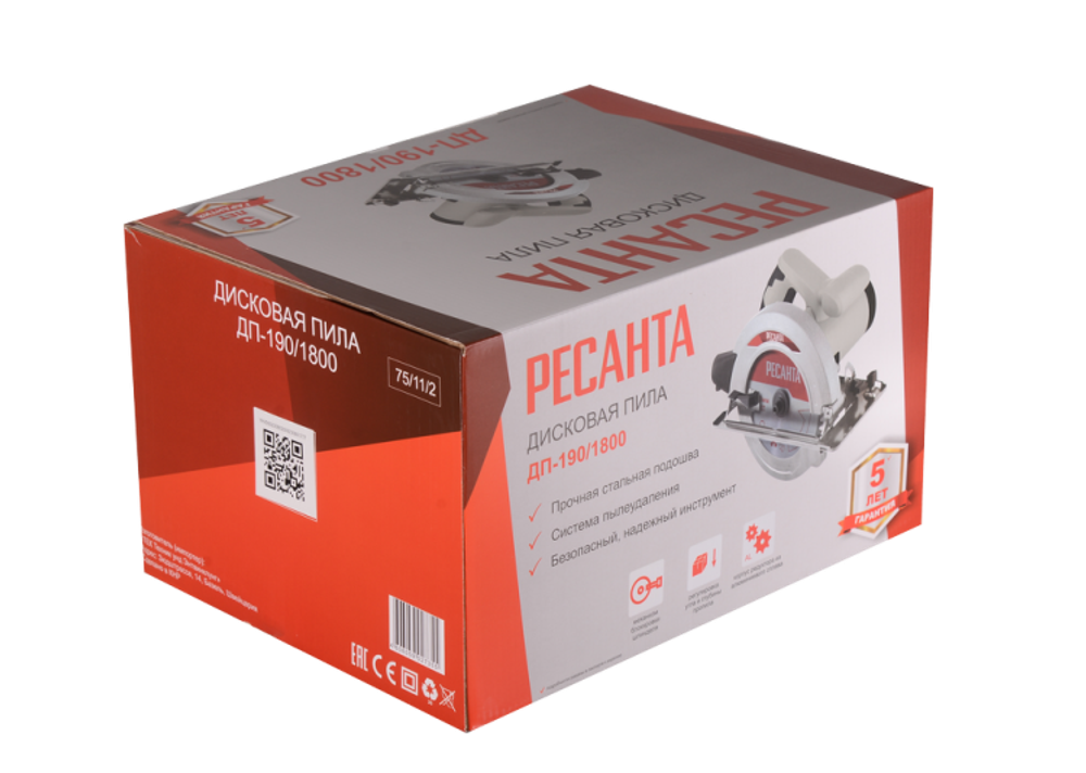Дисковая пила ДП-190/1800 Ресанта
