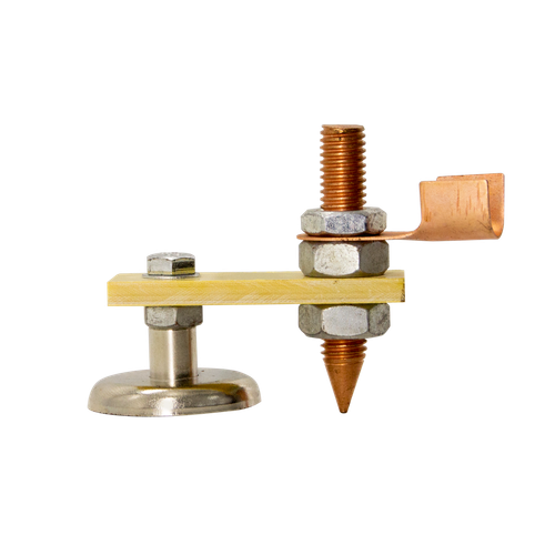 Клемма заземления магнитная МКЗ-300K1 (с изолированным контактом)