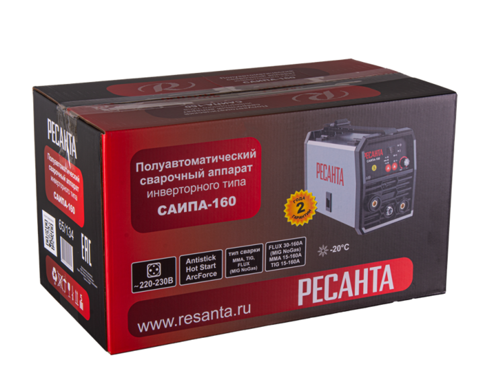 Сварочный полуавтомат Ресанта САИПА-160  (MIG/MAG FCAW)