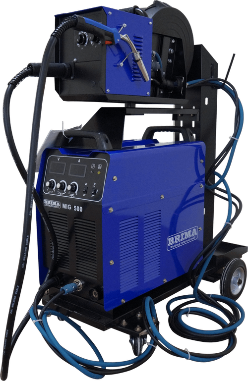 ПОЛУАВТОМАТ MIG-500(380В) (15кг) "BRIMA" С ТЕЛЕЖКОЙ