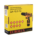 Дрель-шуруповерт аккумуляторная Eurolux ДА-12/2-1Li