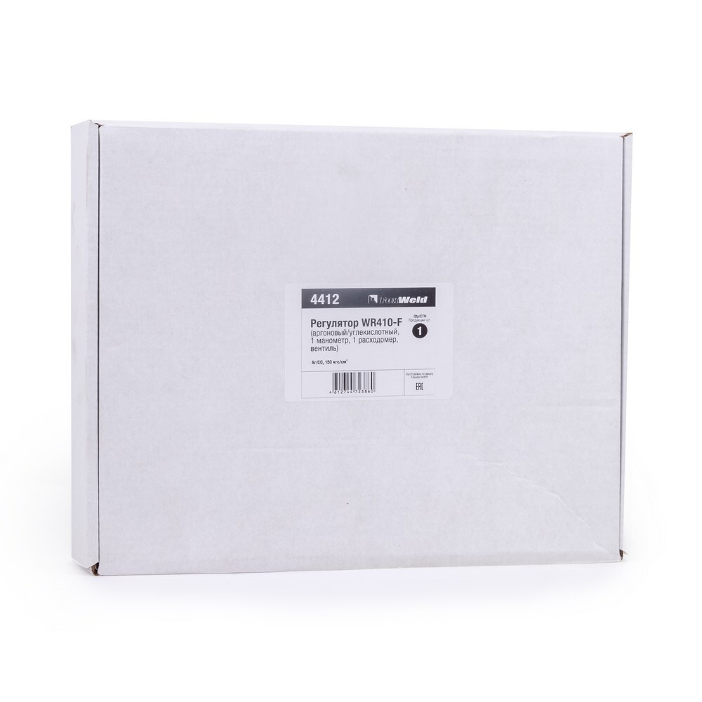 Регулятор FoxWeld WR410-F (аргоновый/углекислотный, 1 манометр, 1 расходомер, вентиль, пр-во FoxWeld/КНР)