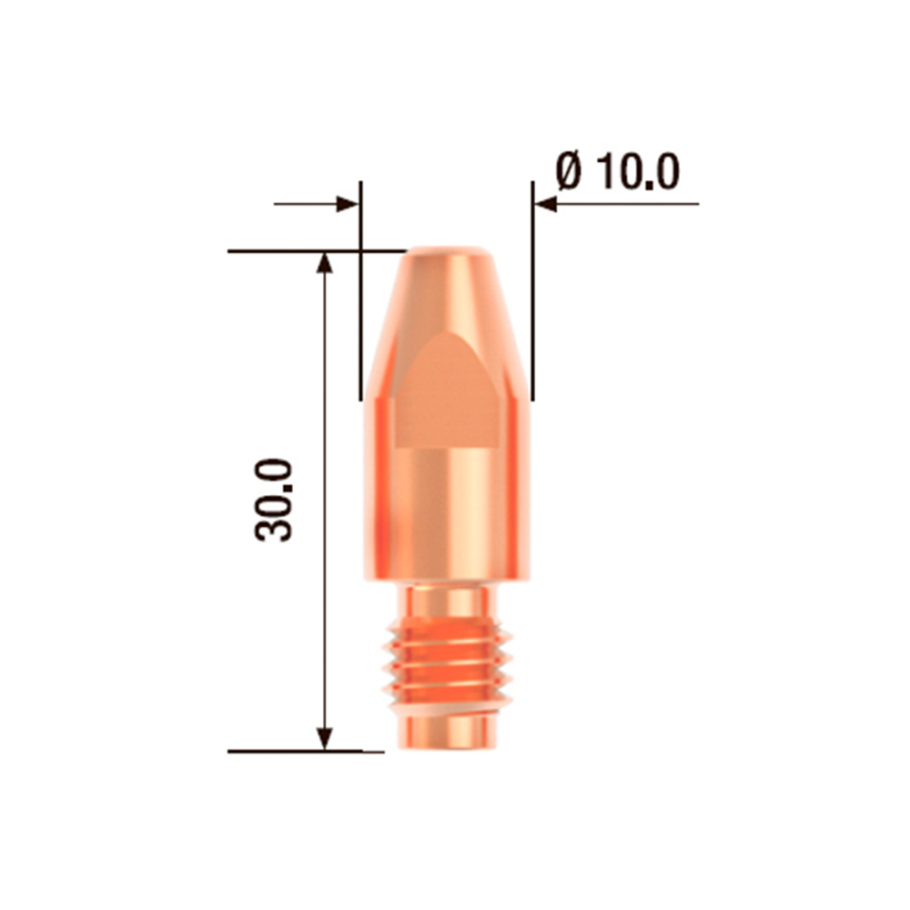 FUBAG Контактный наконечник M8х30 мм ECU D=1.6 мм (10 шт.) блистер