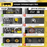 Аппарат инверторный КЕДР UltraARC-250S Pulse Digital (230В, 20-220А)