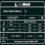 Аппарат плазменной резки SAGGIO PLASMA 125