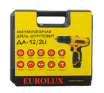 Дрель-шуруповерт аккумуляторная Eurolux ДА-12/2Li