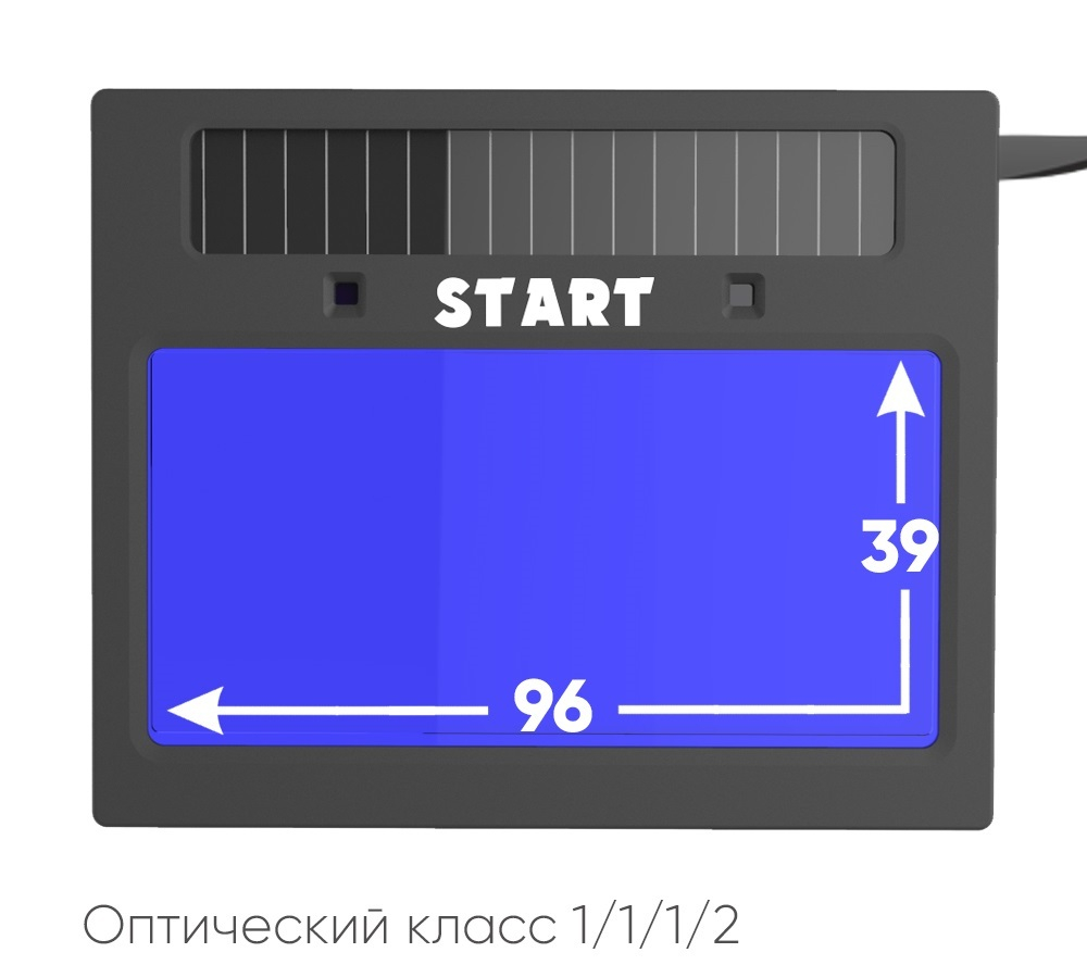 START MASTER АСФ 605 Маска сварщика хамелеон (Красная) 51ST605R