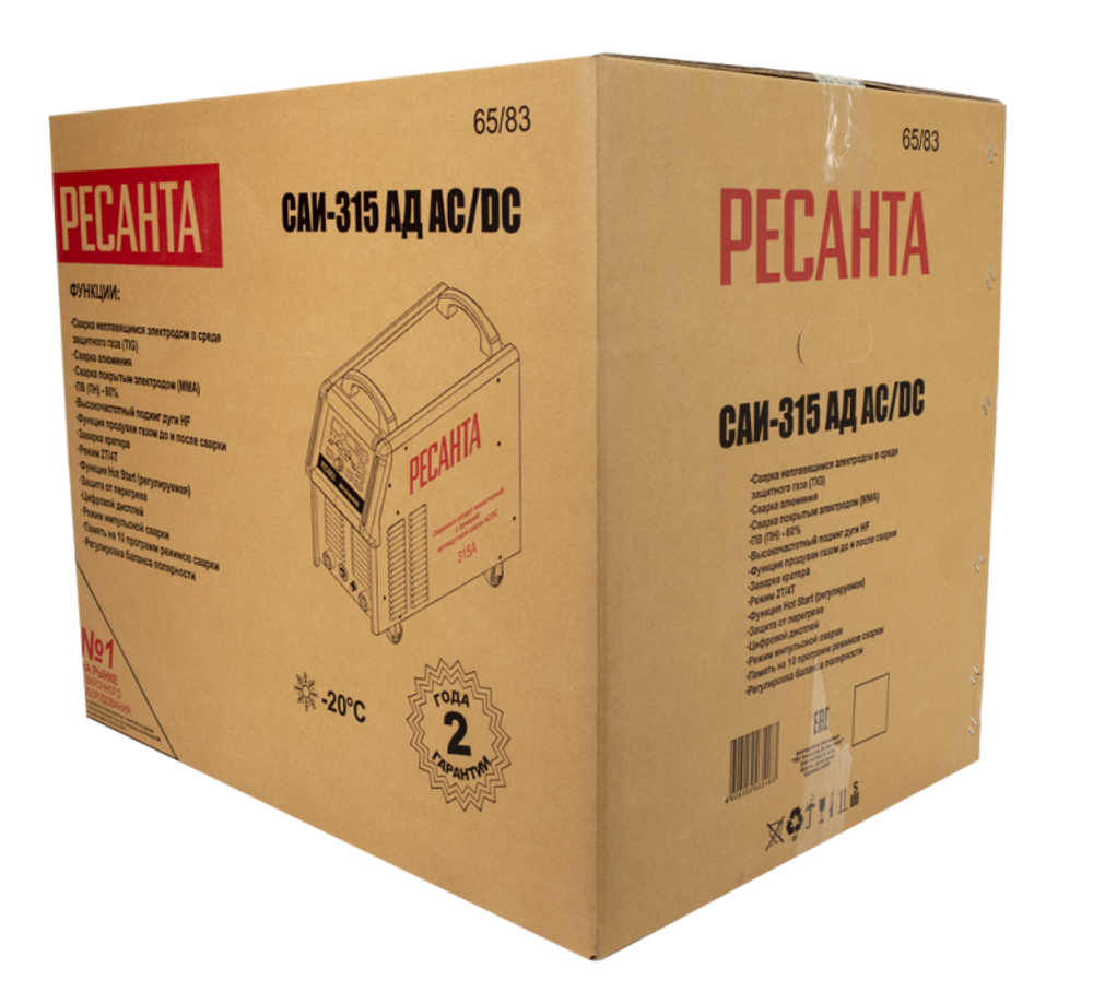 Сварочный аппарат инверторный Ресанта САИ-315АД (АС/DC)