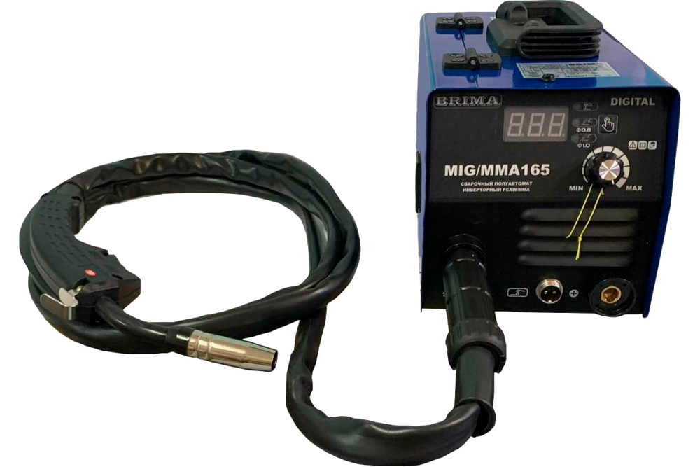 ПОЛУАВТОМАТ MIG/MMA-165 DIGITAL "BRIMA" с катушкой флюсовой проволоки