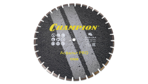 Диск алмазный CHAMPION асфальт PRO Asphafight, С1626