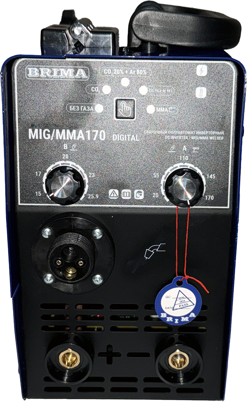 ПОЛУАВТОМАТ MIG/MMA170 DIGITAL BRIMA