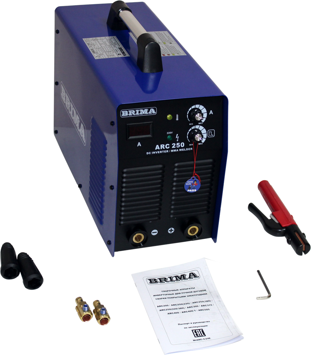 Аппарат инверторный BRIMA ARC-250 (220В) с НАКС