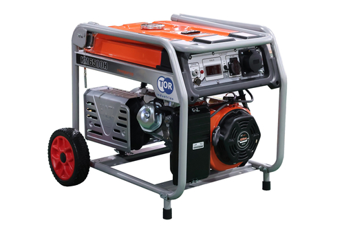 Генератор бензиновый TOR KM9500HA 7,0 кВт 220В с АВР, электростартером и колесами