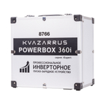 Инверторное пуско-зарядное устройство KVAZARRUS PowerBox 360i, таймер, алюминиевый кейс