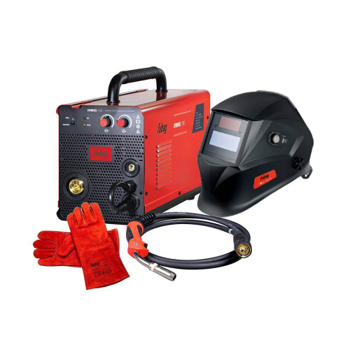 FUBAG Сварочный полуавтомат IRMIG 160 (31 431) + Горелка FB 150 3m ( FB 150 Ergo 3m) (38440) + Маска сварщика Хамелеон IR 9-13N S (38072) + Сварочные краги на подкладке красные FWGN 10R (641180)