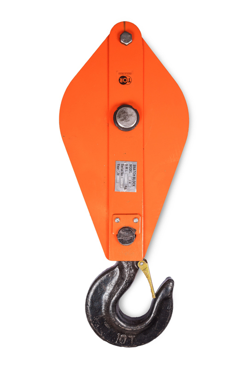 Блок монтажный однорольный с  крюком TOR H K1 10т с откидной щекой (G)
