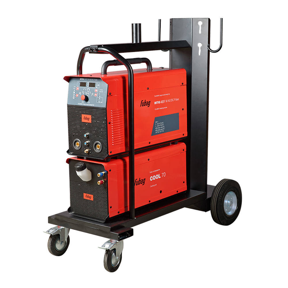 FUBAG Инвертор сварочный INTIG 400 T W AC/DC PULSE + горелка FB TIG 450W 4m + переходник + модуль охлаждения + тележка