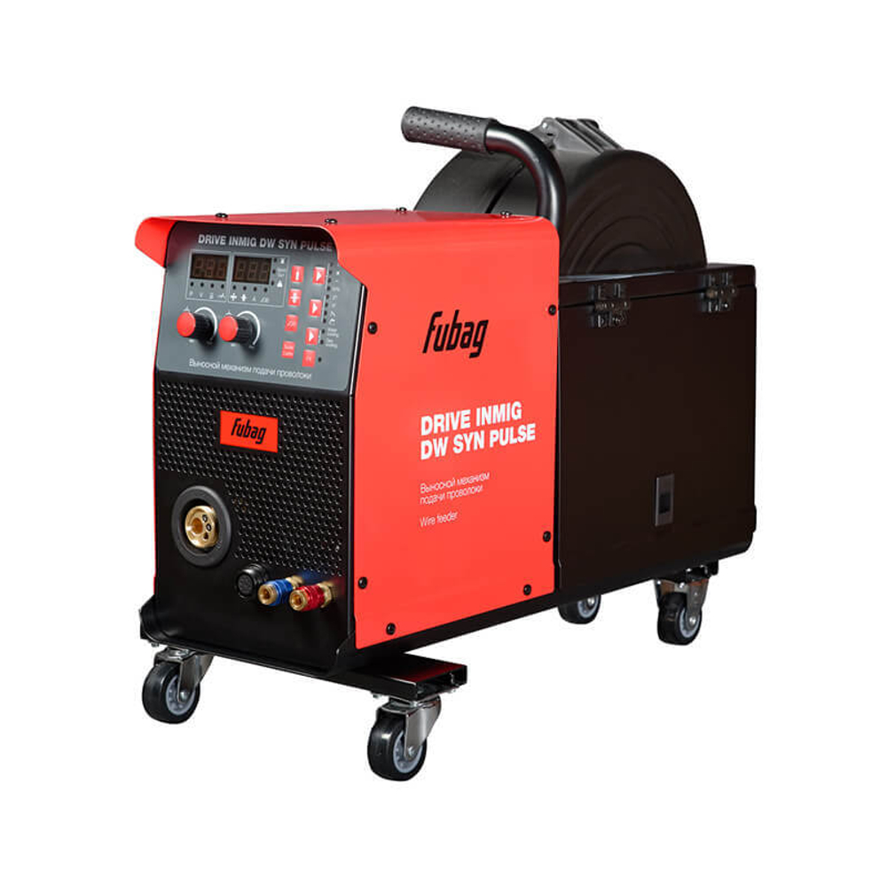FUBAG Cварочный полуавтомат INMIG 500T DW SYN PULSE+ Подающий механизм DRIVE INMIG DW SYN PULSE + Горелка FB 500 3m + Блок жидкостного охлаждения Cool 70 + Тележка для аппаратов +Шланг-пакет 5 метров 70мм2 14 pol с жидкостным охлаждением