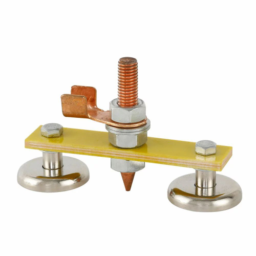 Клемма заземления магнитная МКЗ-300K2 (с изолированным контактом)