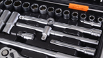 Набор инструментов, 1/2", 1/4", CrV, в кейсе 151 предмет Вихрь