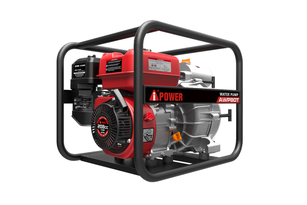 Бензиновая мотопомпа для грязной воды A-iPower AWP80Т