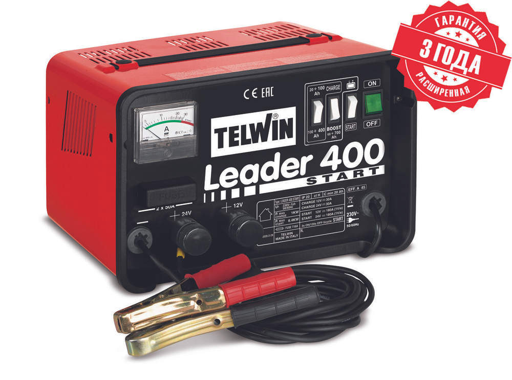 Пуско-зарядное устройство LEADER 400 START 230V 12-24V