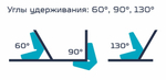 Магнитный угольник MWС-60 (комплект 2 шт.)