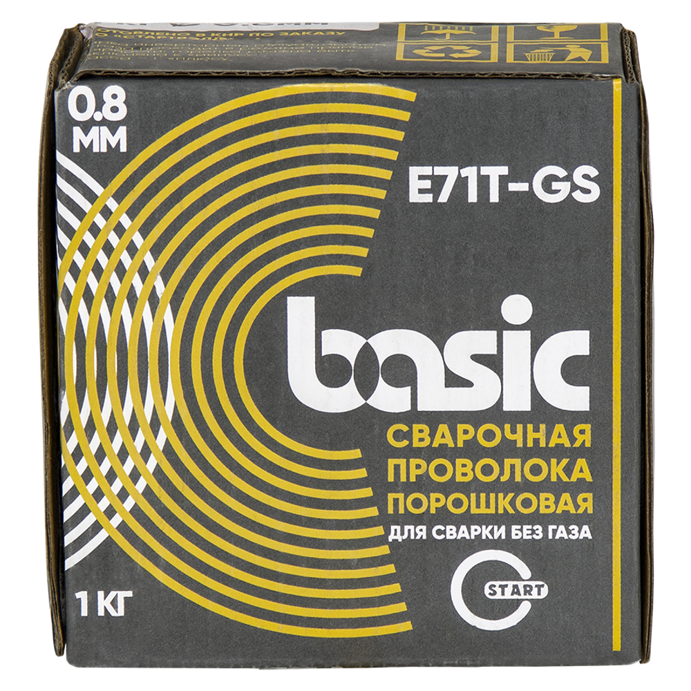 Проволока сварочная порошковая Basic E71T-GS д.0,8 (1 кг) START STB7108