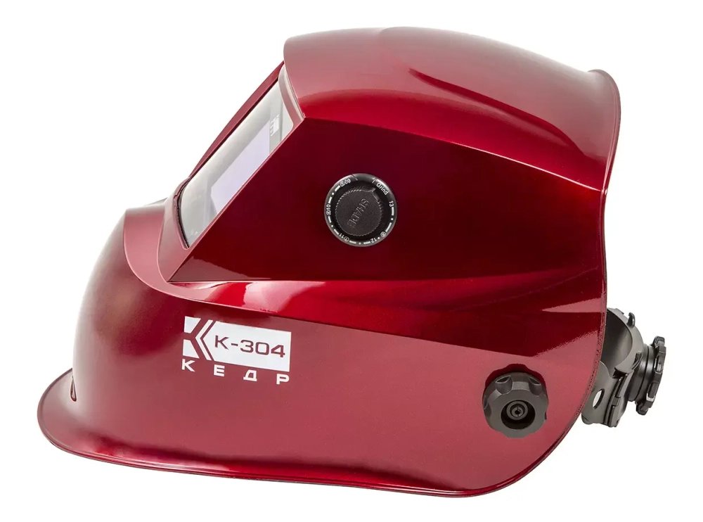 Маска сварщика КЕДР (В РАЗОБР.ВИДЕ) "К-304 PRO", красная