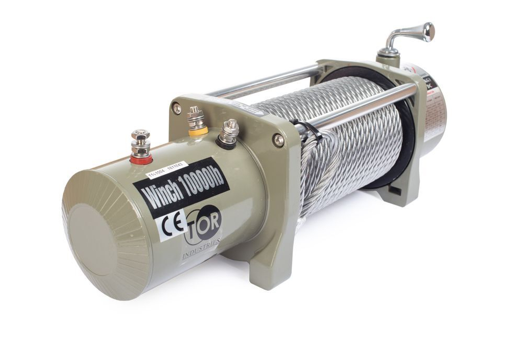 Лебедка автомобильная TOR ЛА S10000 г/п 4536 кг 28 м 12V BASE