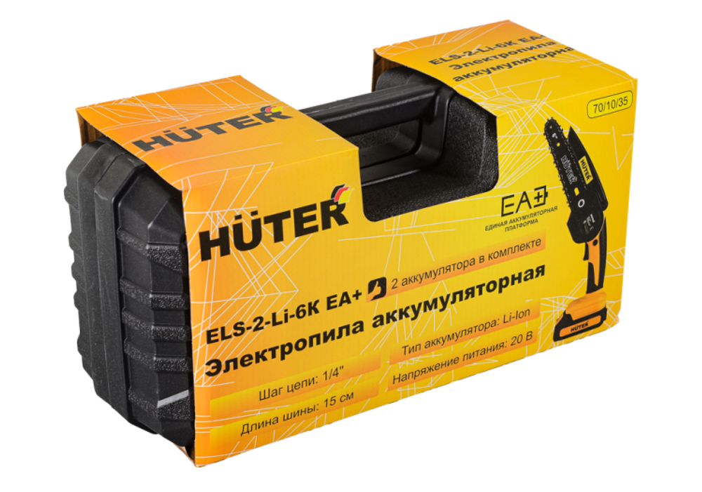 Электропила аккумуляторная ELS-2-Li-6K Huter