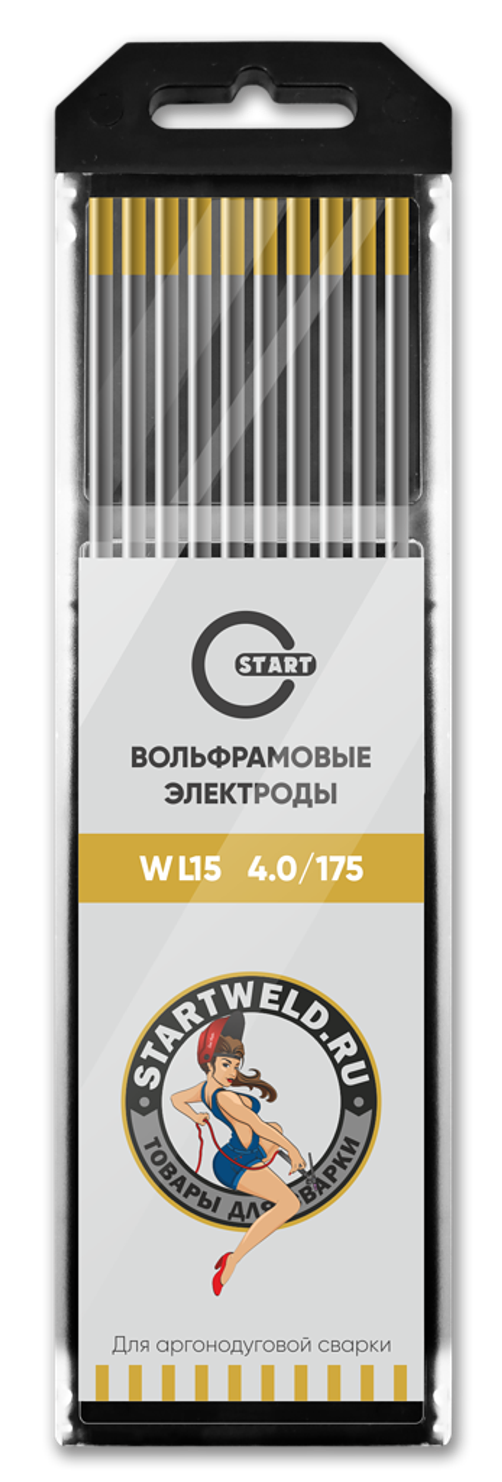 Вольфрамовый электрод WL 15 4,0/175 (золотой) WL1540175