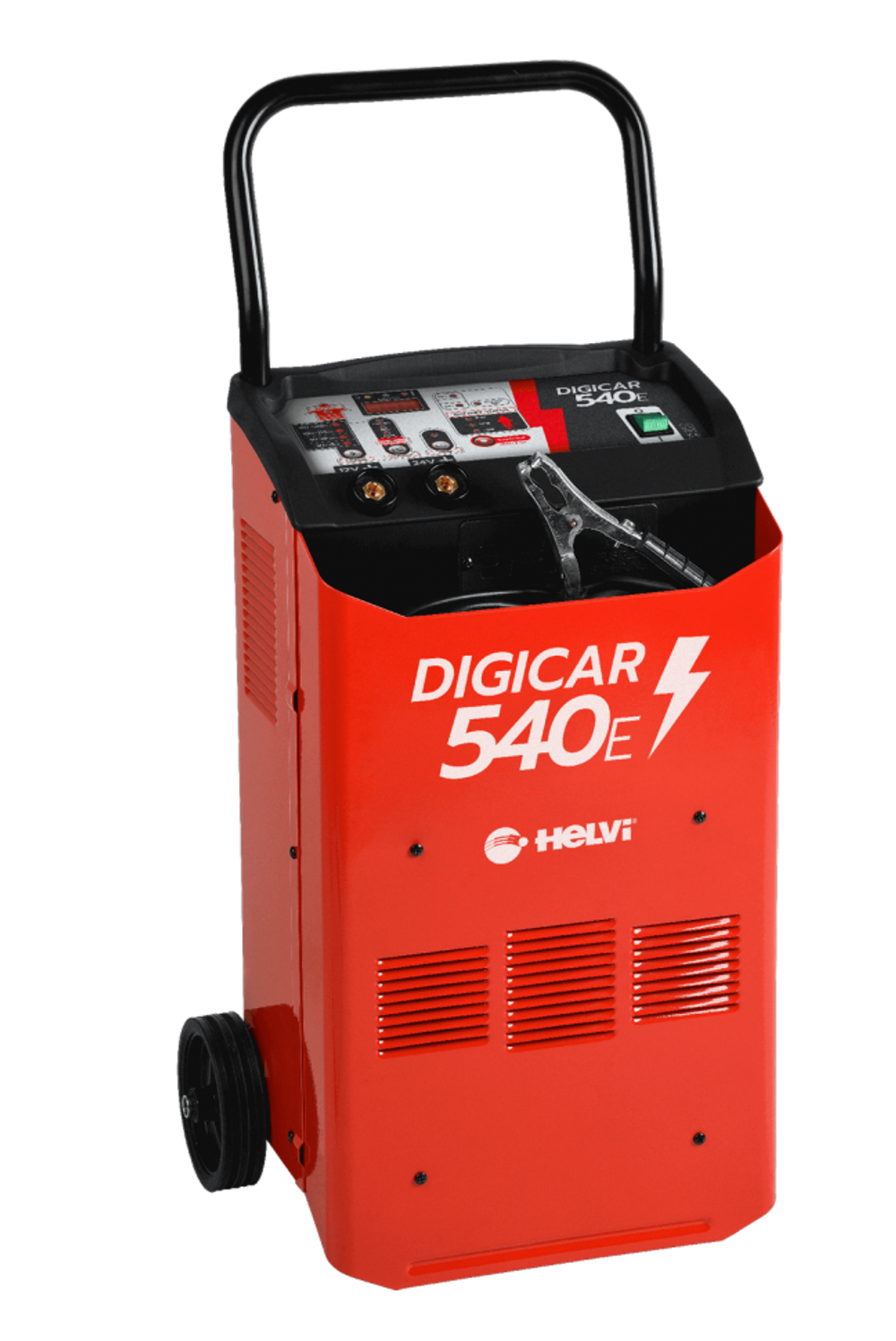 HELVI DIGICAR 540E. Устройство с цифровым управлением для пуско-зарядки аккумуляторных батарей