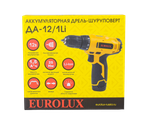 Дрель-шуруповерт аккумуляторная Eurolux ДА-12/1Li