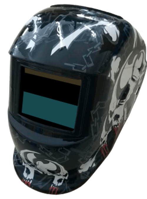 Самозатемняющаяся сварочная маска BRIMA MEGA HA-1110o череп