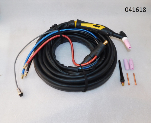 Горелка сварочная HUGONG TIG с жидкостным охлаждением WP-18 (8м.) / TIG Torch WP-18-8M, Water-cooled, without remote control.