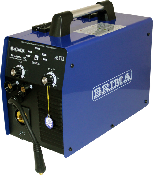 ПОЛУАВТОМАТ MIG/MMA-180 DIGITAL (220В) (5кг) "BRIMA"