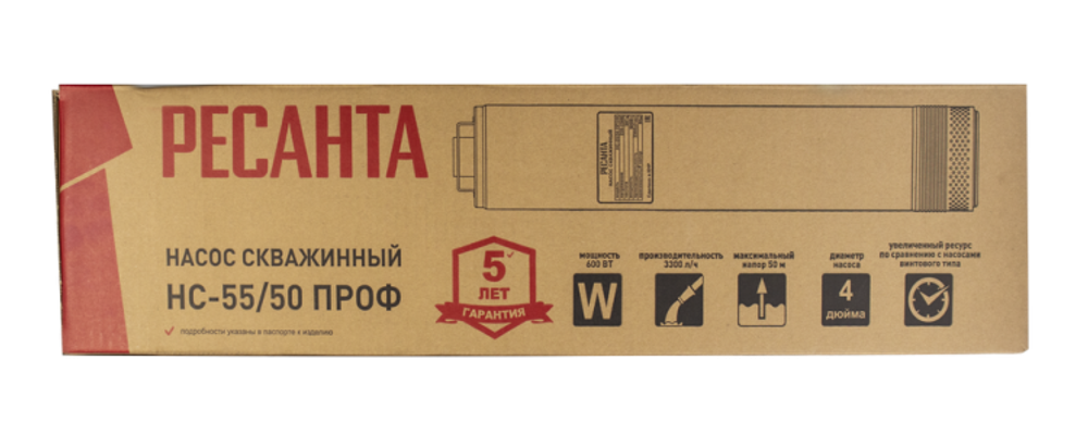 Скважинный насос Ресанта НС-55/50 ПРОФ