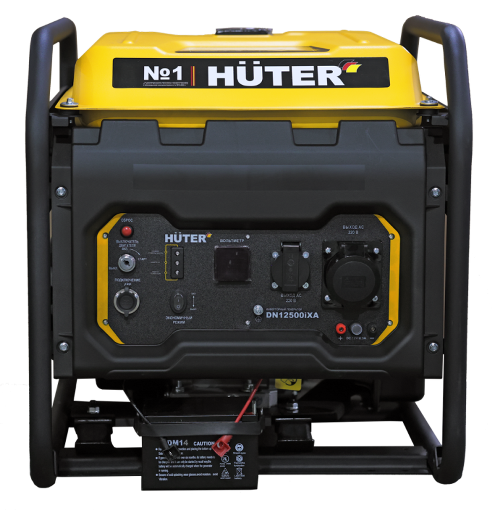 Инверторный генератор Huter DN12500iXA (электростартер)