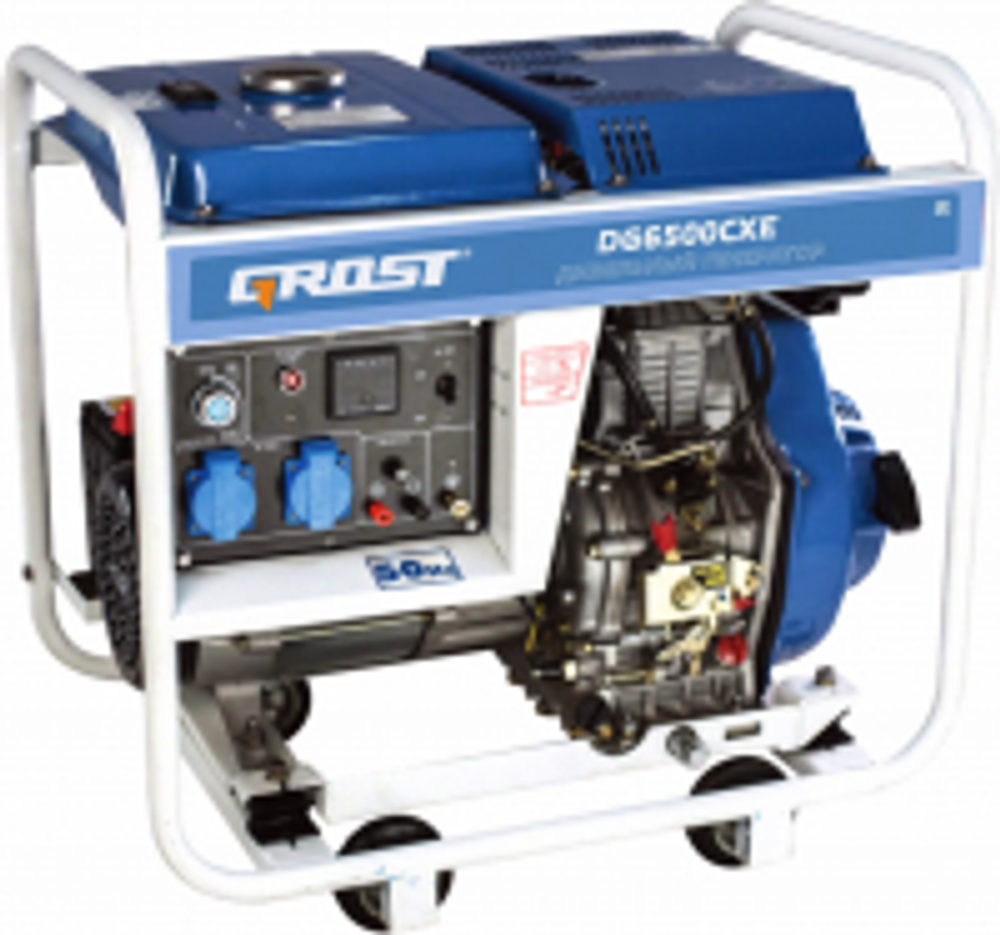 Дизельный генератор GROST DG6500CXE (220В)