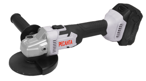 Углошлифовальная машина аккумуляторная Ресанта АУШМ-125/20Li (в комплекте 1 АКБ и ЗУ) в кейсе