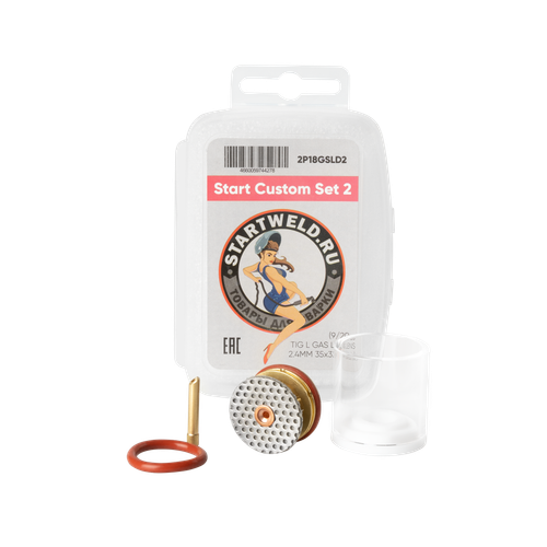 Start Custom Set 2 (9/20 TIG L GAS LENS 2.4MM 2P18GSLD2 35*32.5L)