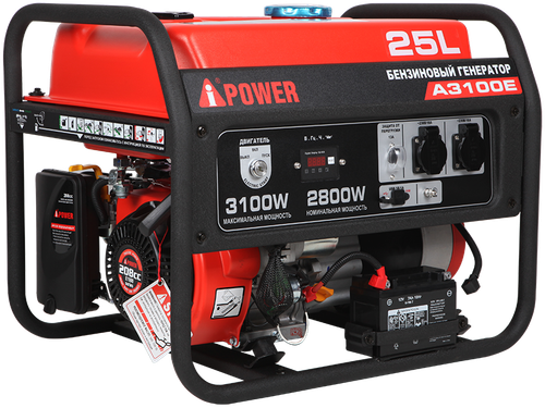 Портативный бензиновый генератор A-iPower A3100E