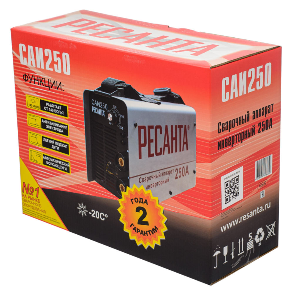 Сварочный аппарат РЕСАНТА САИ-250 в кейсе