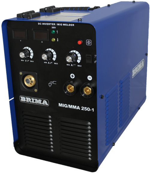 ПОЛУАВТОМАТ MIG/MMA-250-1 (380В) (15кг) "BRIMA"