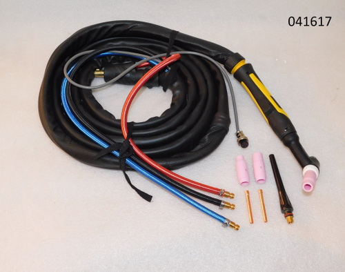 Горелка сварочная HUGONG TIG с жидкостным охлаждением WP-18 (4м.) / TIG Torch WP-18-4M, Water-cooled, without remote control.