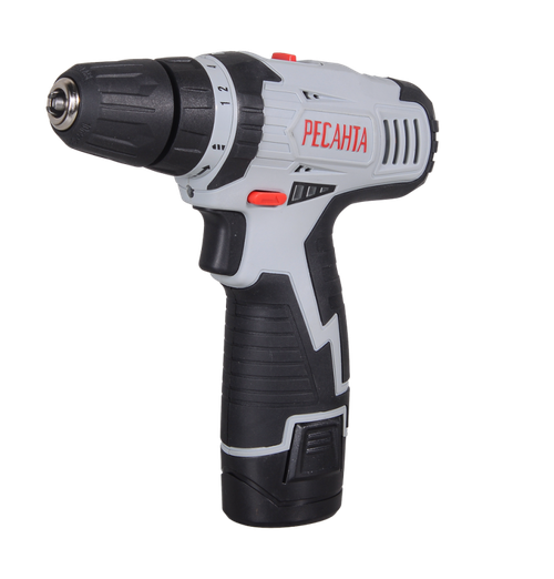 Дрель-шуруповерт аккумуляторная ДА-12-2ЛК Ресанта