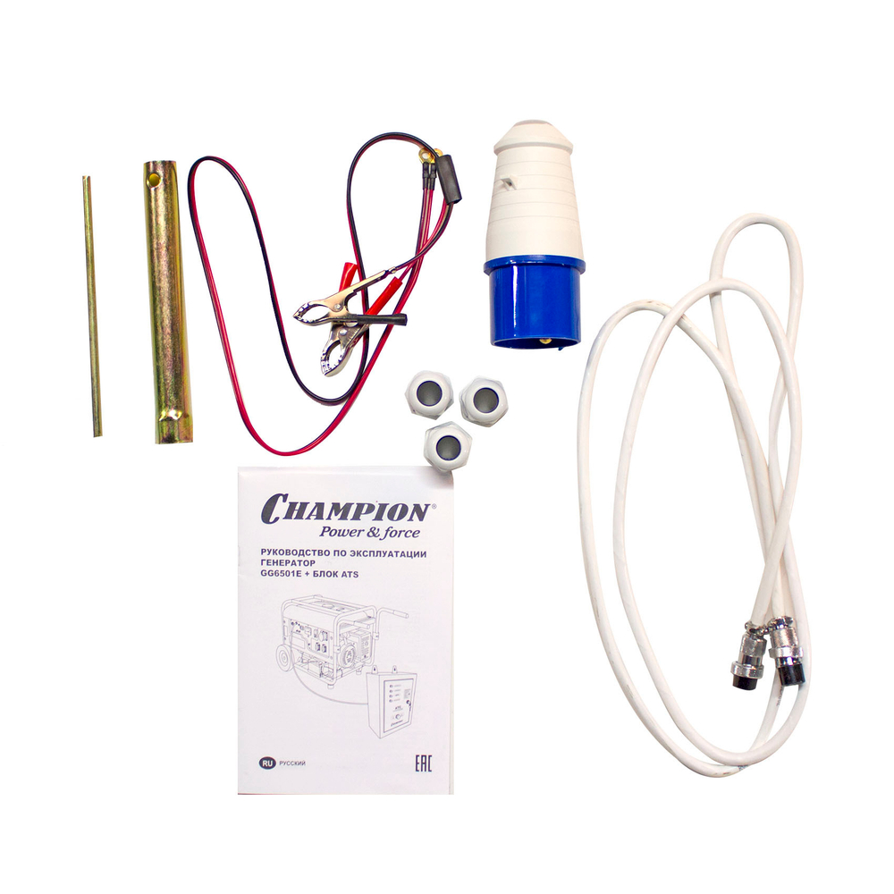 Бензиновый генератор CHAMPION GG6501E+ATS