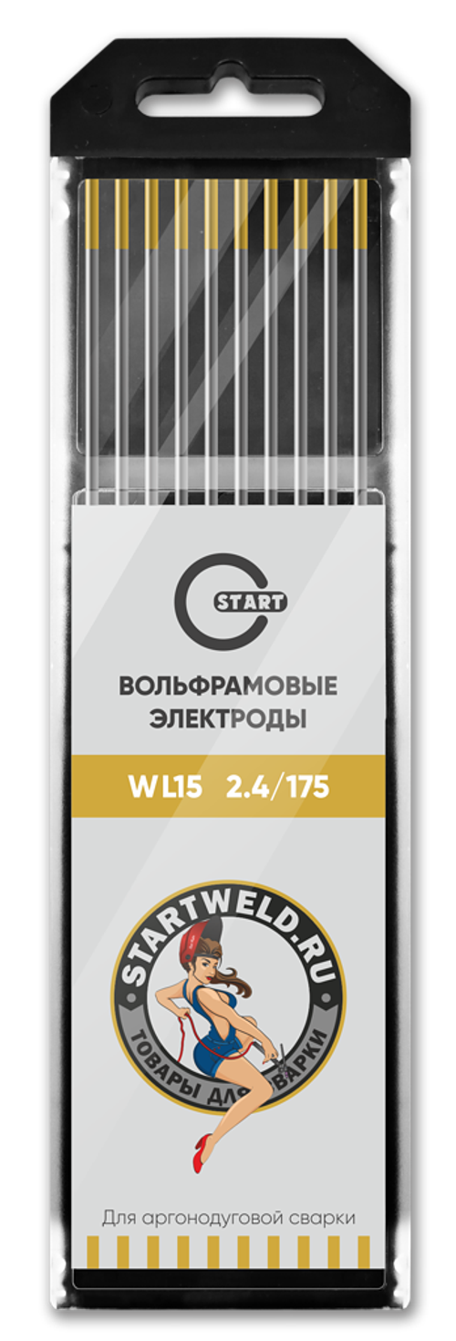 Вольфрамовый электрод WL 15 2,4/175 (золотой) WL1524175